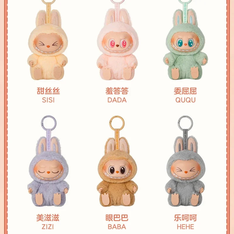 POP MART LABUBU The Monsters Have A Seat Series Vinyl Plush Pendant Keychain Blind Box Toys Mystery Box Mistery Action Figure