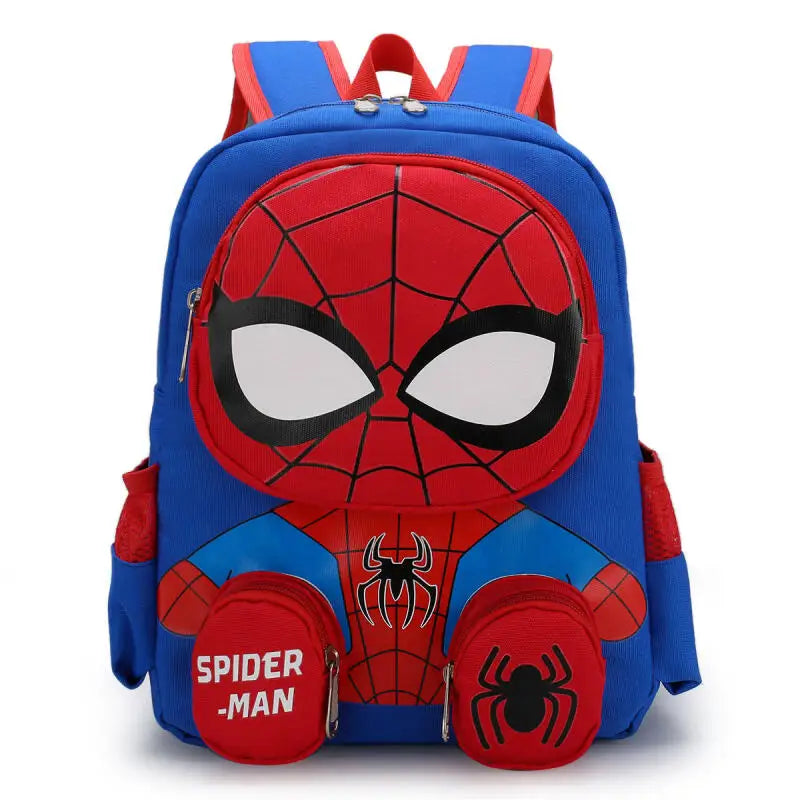 Sanrio Hello Kitty and Spiderman Double-shoulder Backpack Kawaii Cartoon Design pink School Bag for boy girl Travel Bag Gift