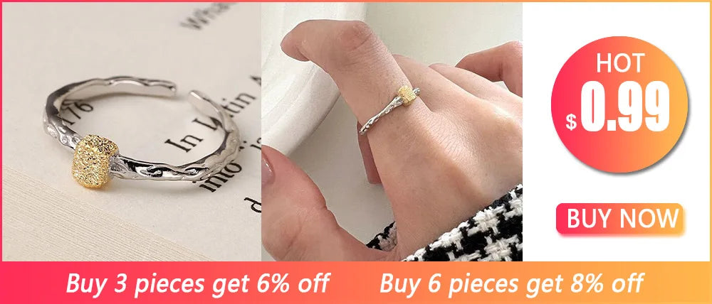 XIYANIKE Silver Color Irregular Hollow Opening Rings for Women Couple Fashion Simple Geometric Party Jewelry Gifts
