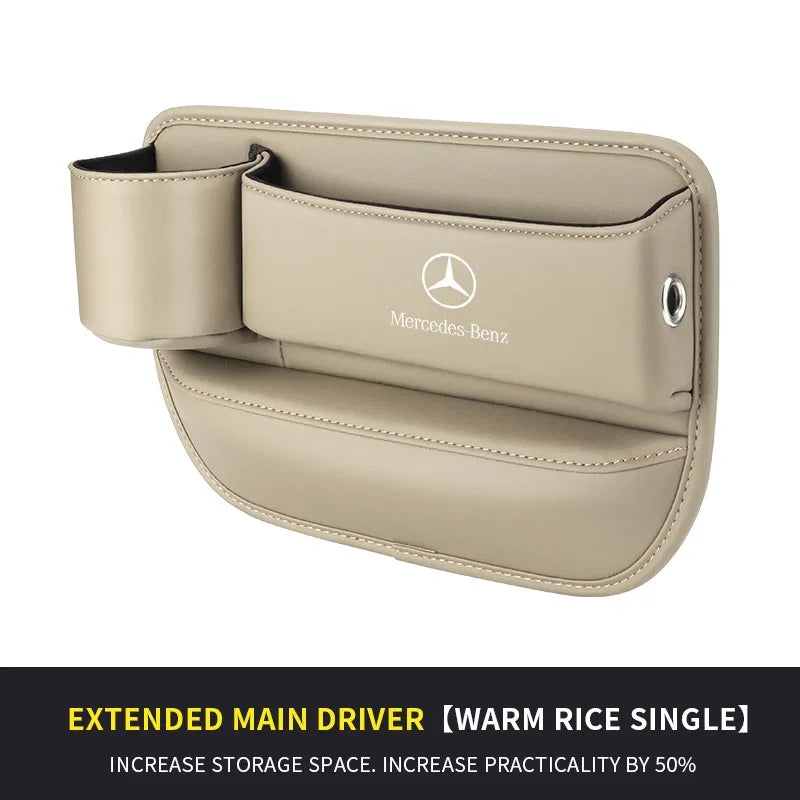 For Mercedes-Benz A B C E S V R-Class A45 C43 CLA GLA GLB GLC SLK SL Car Seat Gap Multifunction Storage Box Seat Gap Cup Holder