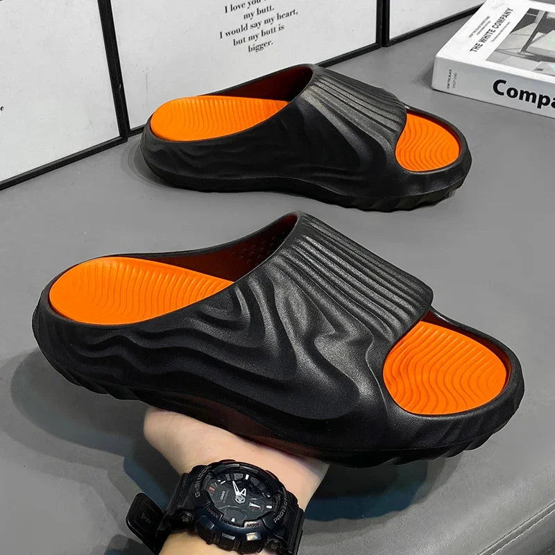 Slippers for Men, Summer New Style, Non-Slip, Thickened, Soft Soles, Wear-Resistant, Deodorant, Versatile