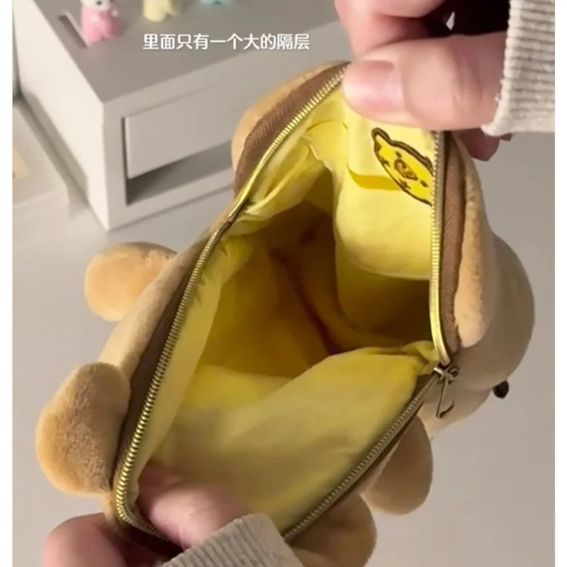 New Rilakkuma Plush Pencil Case Storage Bag Children Cartoon Cute School Stationery Bag Kawaii Birthday Gift Girl Customization