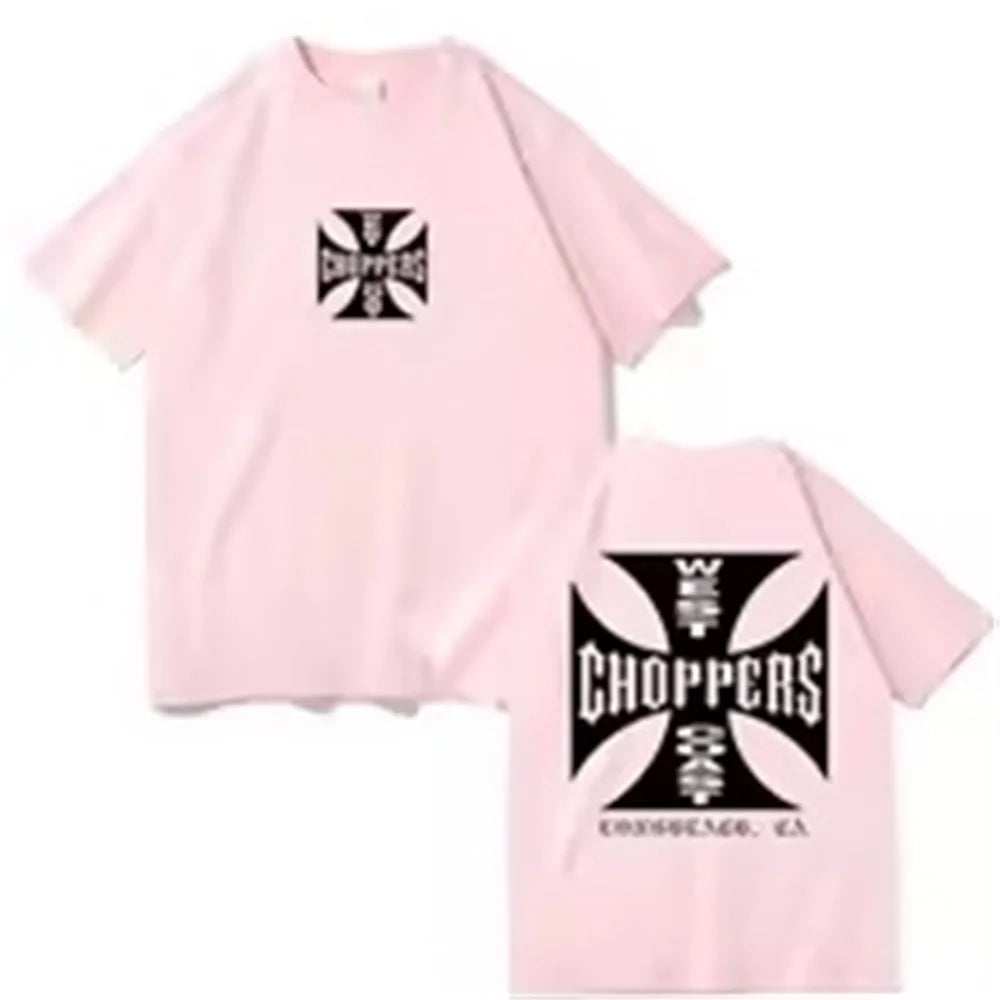 Summer Fashion T Shirt Women Men West Coast Choppers Print T-Shirt Casual Short Sleeve O-Neck Tshirt Vintage Clothing Tee
