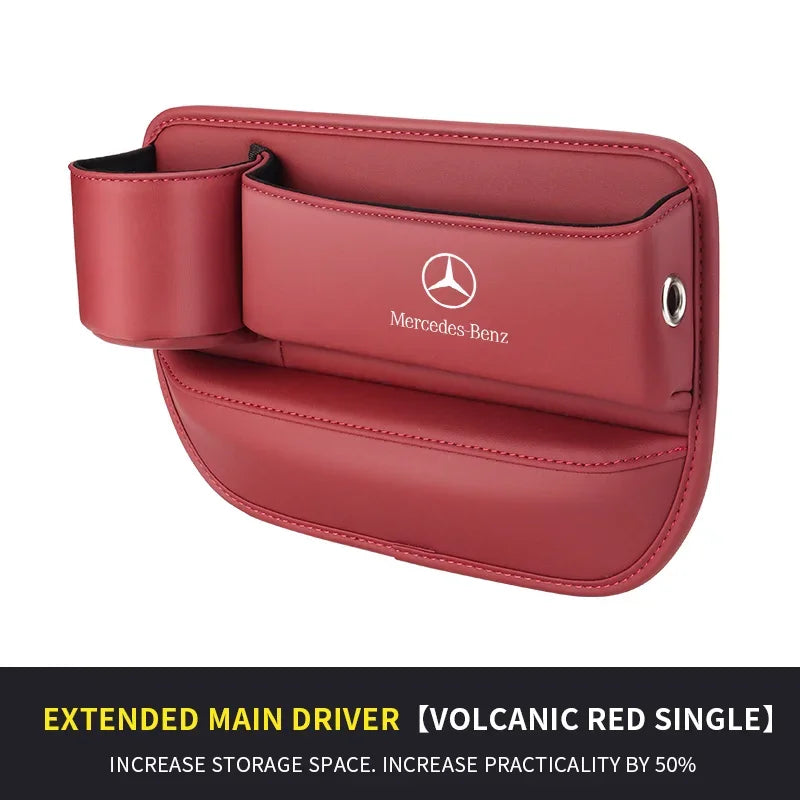For Mercedes-Benz A B C E S V R-Class A45 C43 CLA GLA GLB GLC SLK SL Car Seat Gap Multifunction Storage Box Seat Gap Cup Holder