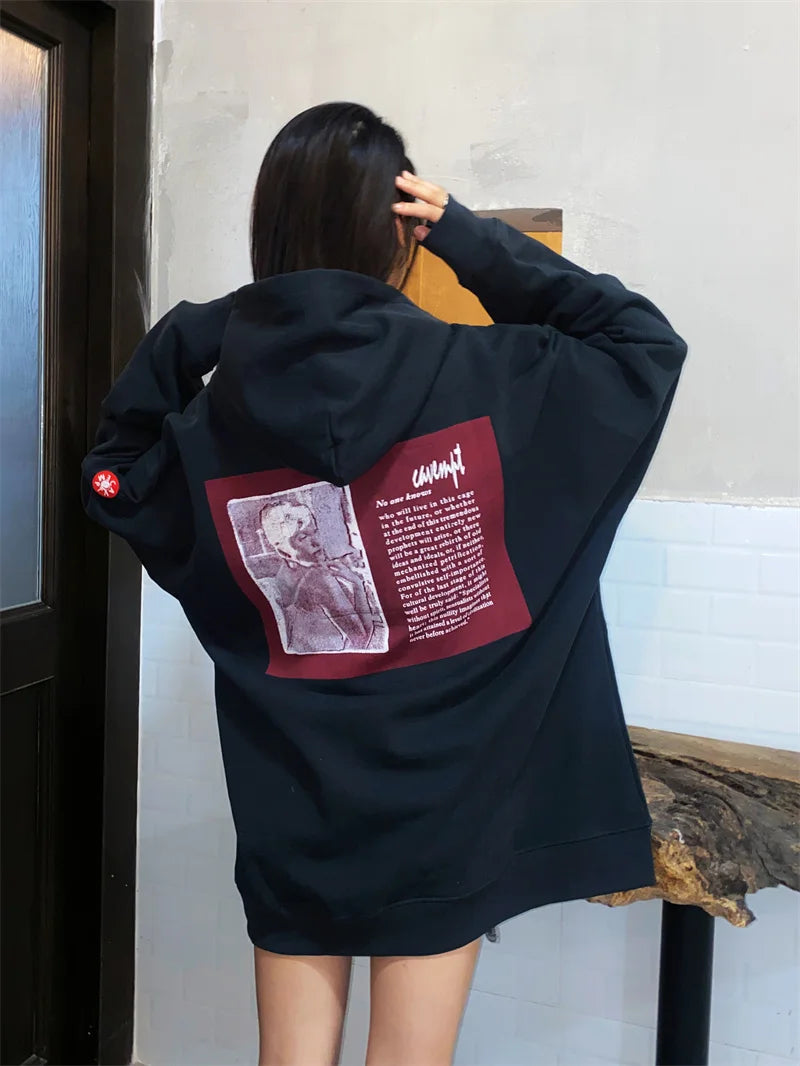 Batik Embroidery Black CAV EMPT Hoodies High Quality CE Retro Pullover Couple Cavempt Hoodie Sweatshirts for Men Women Hooded