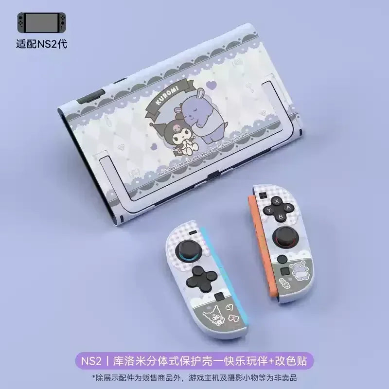 New Sanrio Figure Kuromi Hellokitty Switch2 Protective Case Hardshell Case Pluggable Base Ns2 Accessories Ornaments Girls Gift