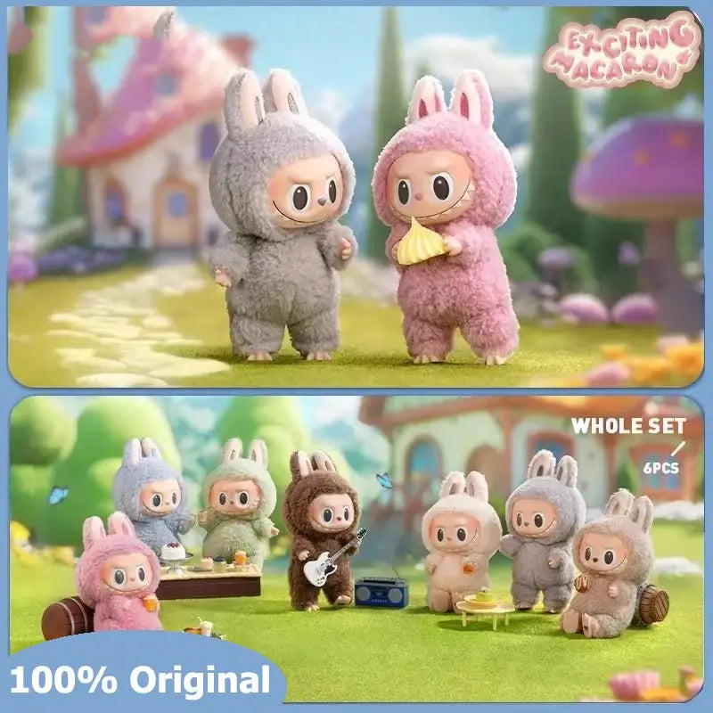 POP MART LABUBU THE MONSTERS - Exciting Macaron Vinyl Face Blind Box Toys Mystery Box Mistery Action Figure Surprise Model Gift
