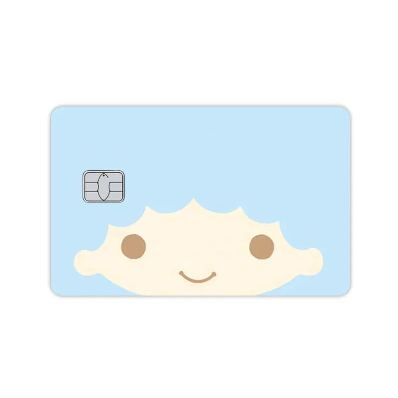 Sanrios Hello Kittys Kuromi Credit Card Skin Stickers for Bank Card Bus Anime Rilakkuma Metro Card Sticker Waterproof Girls Gift