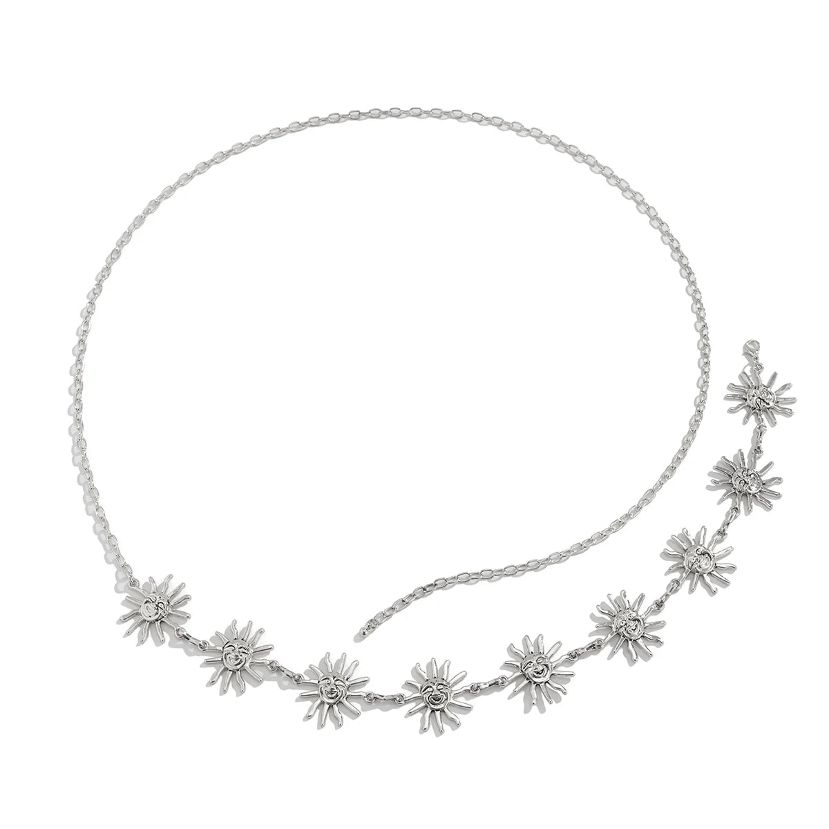 KunJoe Boho Golden Sun Waist Belly Chain for Women Summer Sexy Bikini Belt Adjustable Body Chain Festival Jewelry Accessories