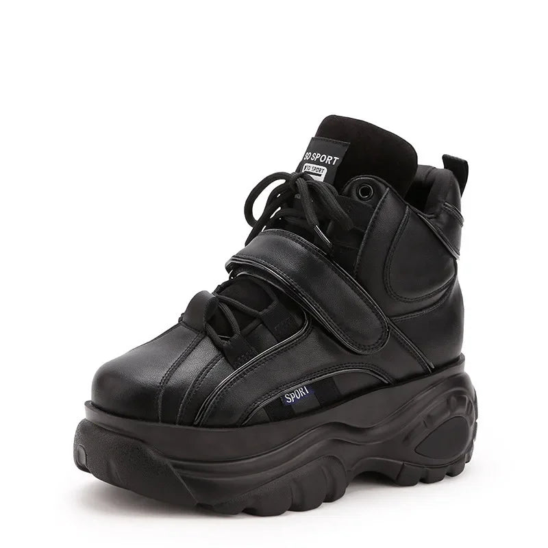 Sneakers Women Heel Platform New 2023 Pumps Sneakers Female Heels Wedges Chunky Shoes for Women Luxury High Quality Women Shoes