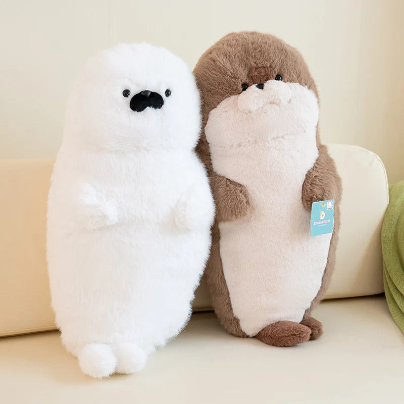 高品質 本物 かわいい 漫画 海の生き物 カワウソ ぬいぐるみ 枕 ヘッドセット ブルーシール カワウソ ぬいぐるみ 誕生日プレゼント