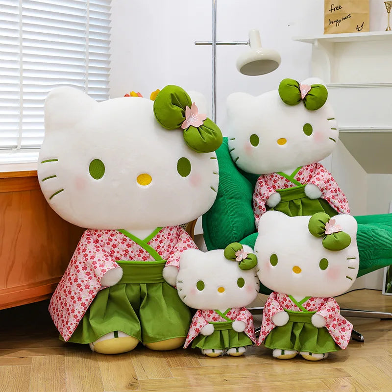 New Japanese Kuromi Standing Matcha Sakura Kimono Doll Large Plush Doll Children's Birthday Gift Plush Pillow