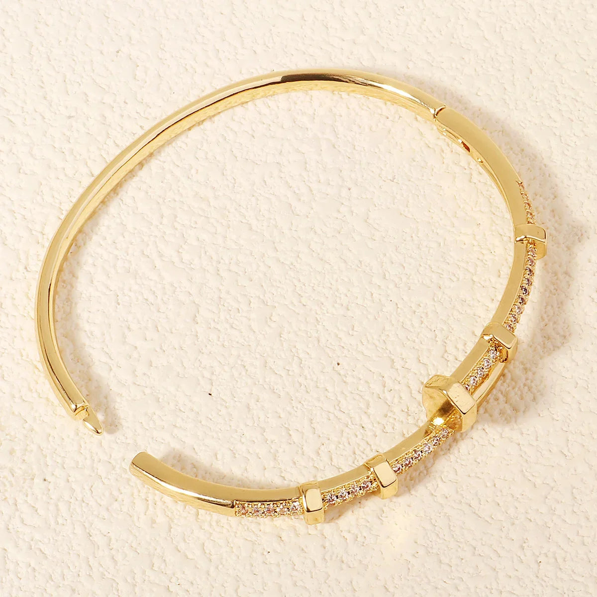 Female Jewelry Nail Bracelets Trendy Bracelet Zircon Screw Bracelet For Women Everyday Party Festive Jewelry As Gifts