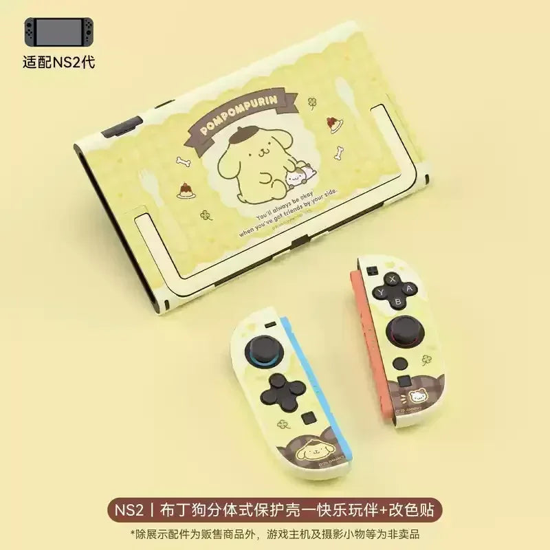 New Sanrio Figure Kuromi Hellokitty Switch2 Protective Case Hardshell Case Pluggable Base Ns2 Accessories Ornaments Girls Gift