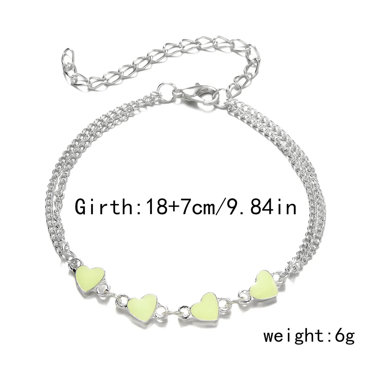 Simple Heart Female Anklets Barefoot Crochet Sandals Foot Jewelry Leg New Anklets On Foot Ankle Bracelets For Women Leg Chain