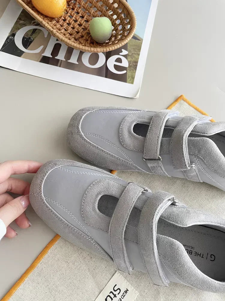 Flats Women's Sports Shoes Fashion Sneakers Casual Shallow Loafers Shoes 2025 Summer Walking Ballet Trend Zapatillas De Mujer