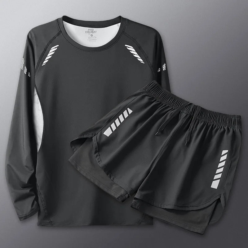 2025 Summer Men's 1-2 Piece Suits Separates Swimsuit Set Anti Embarrassment Swimming Trunks Surfing Beach Wear Sports Clothes