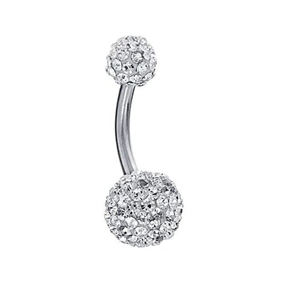 1PC 316L Surgical Steel Belly Button Rings Crystal Piercing Navel Piercing Earring Belly Piercing Sexy Body Jewelry Ombligo