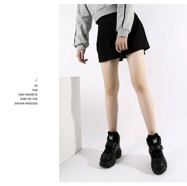 Sneakers Women Heel Platform New 2023 Pumps Sneakers Female Heels Wedges Chunky Shoes for Women Luxury High Quality Women Shoes