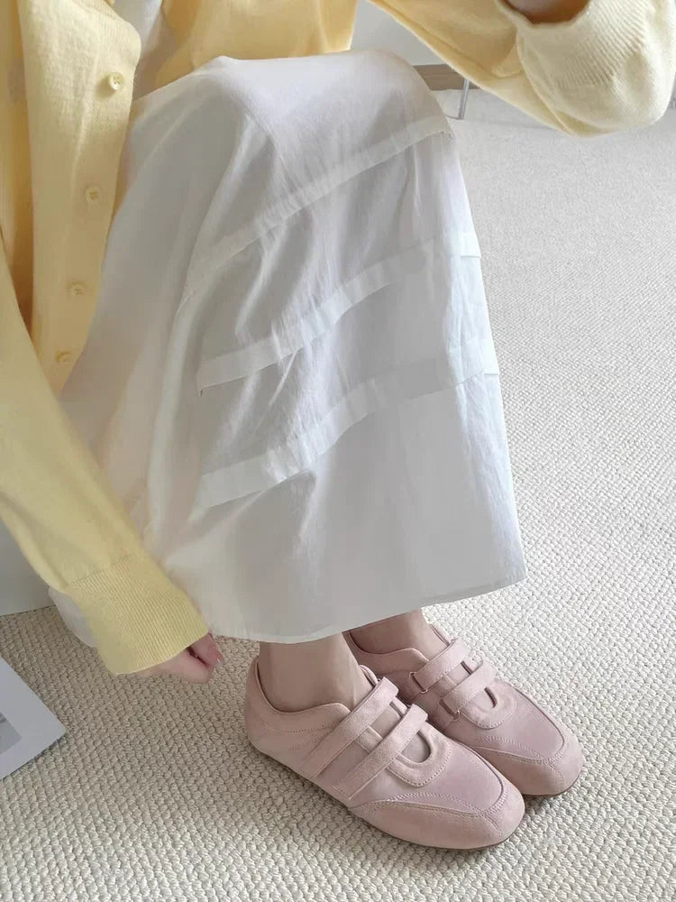 Flats Women's Sports Shoes Fashion Sneakers Casual Shallow Loafers Shoes 2025 Summer Walking Ballet Trend Zapatillas De Mujer