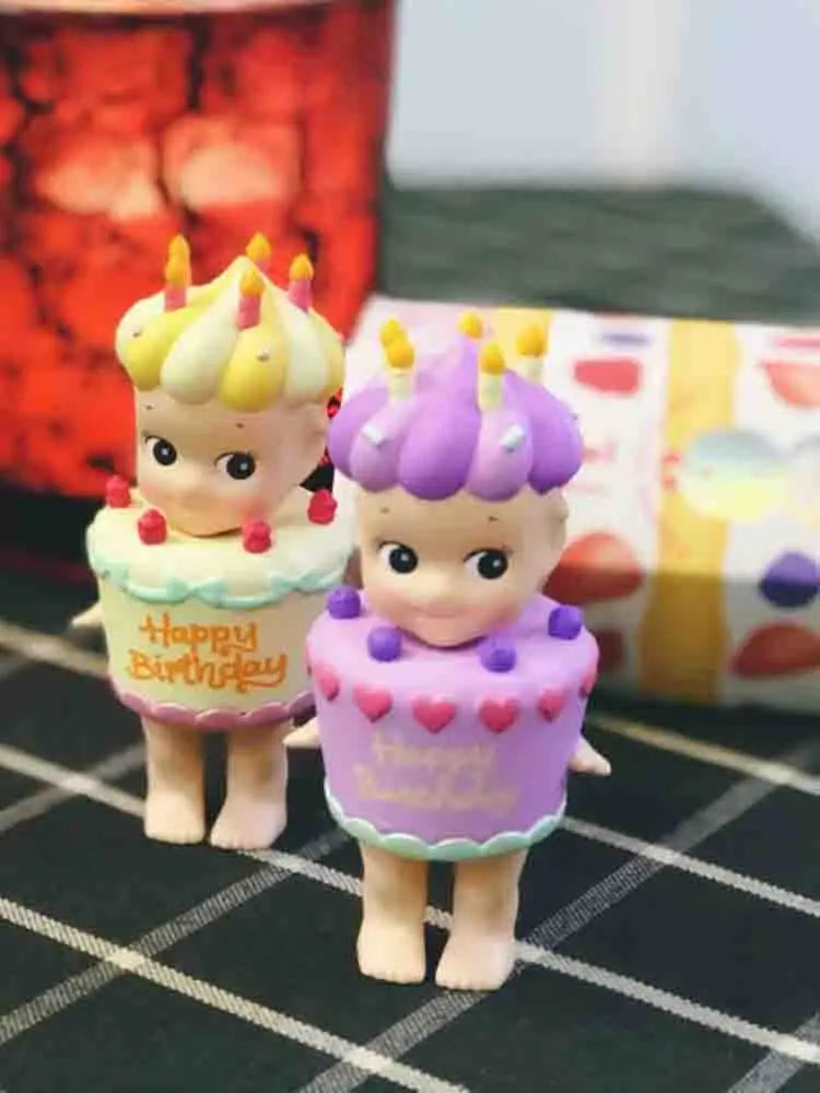 ソニーエンジェル バースデーケーキシリーズ ブラインドボックス 横たわるエンジェルシリーズ アニメフィギュア かわいい漫画サプライズボックス おもちゃ キッズギフト