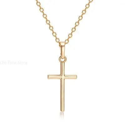 Gift Cross Necklace for Women - Gold Plated Cross Necklace Layered Small Side Necklace Women's Fashion Jewelry