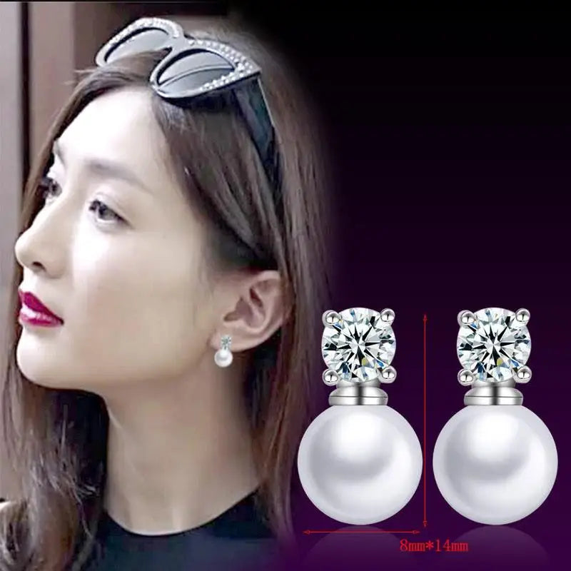 Natural Stone Stud Earrings For Women Silver Color Plated Earing Oorbellen Earings brinco Jewelry Gift earring Wholesale 2025