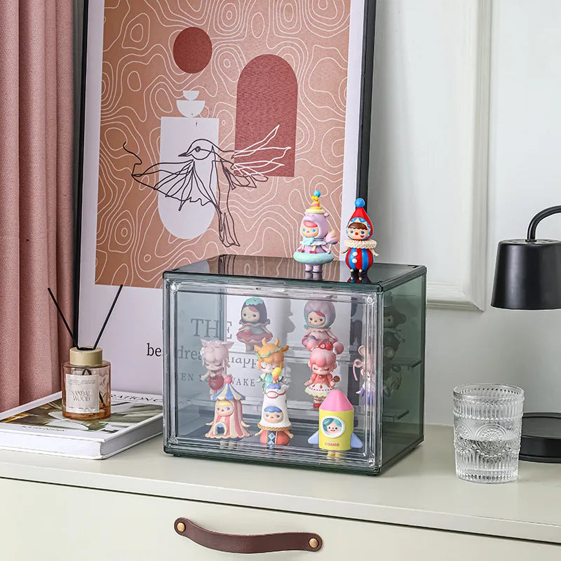Three Layer Acrylic Display Rack Transparent Ladder Handmade Anime Car Model Blind Box Storage Box Jewelry Sorting Box Gift