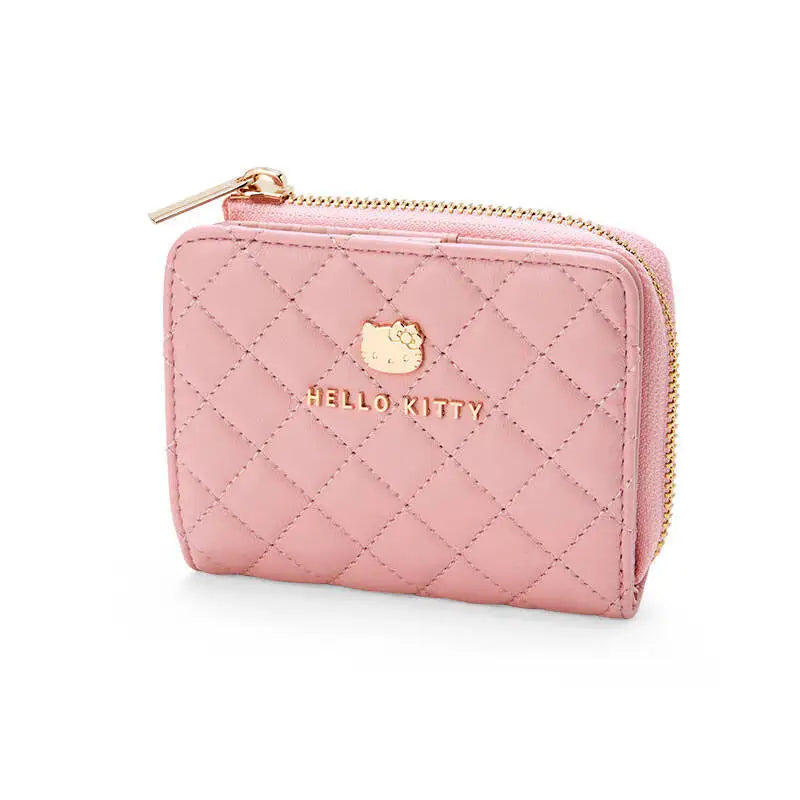 Sanrio Cinnamoroll Kuromi My Melody Hello Kitty Kawaii PU Leather Wallet Card Holders Casual Coin Purse Money Bag