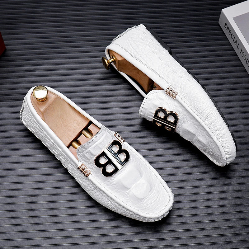 Loafers Men Men's Moccasins Slip-ons Casual Leather Luxury Shoes Designer Fashion Mocassin Homme Mocasines Hombre Autumn Loafer