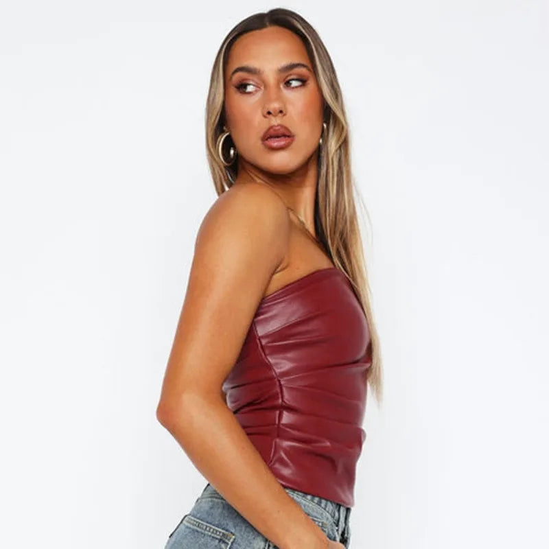 Fashion Women's Tank Summer New Streetwear Club Party Tank Clothing Solid Sexy Sleeveless Elegant Female Bodycon Crop Top Tank
