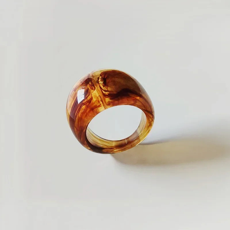 Exaggerated Creative Rings Acrylic Resin Rings for Woman Girls y2k Fashion Jewelry Accessories Party Dress Jewelry mens rings