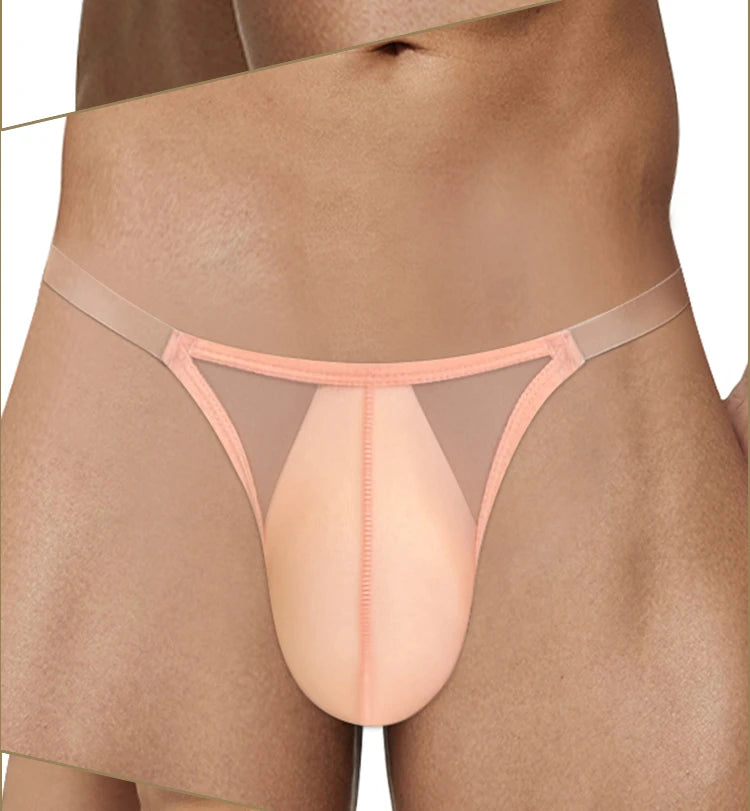 Transparent U Pouch Man Briefs Bikini Lingerie Sexy Low Waist Mens Soft Underwear Breathable Quick dry Male Triangle Underpants
