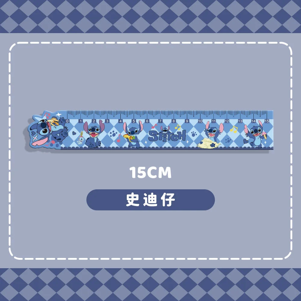 Sanrio Hello Kitty Ruler Anime Cinnamoroll My Melody Learning Measuring Ruler Cute Girl Heart Learning Stationery Kawaii Gift