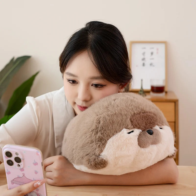 高品質 本物 かわいい 漫画 海の生き物 カワウソ ぬいぐるみ 枕 ヘッドセット ブルーシール カワウソ ぬいぐるみ 誕生日プレゼント