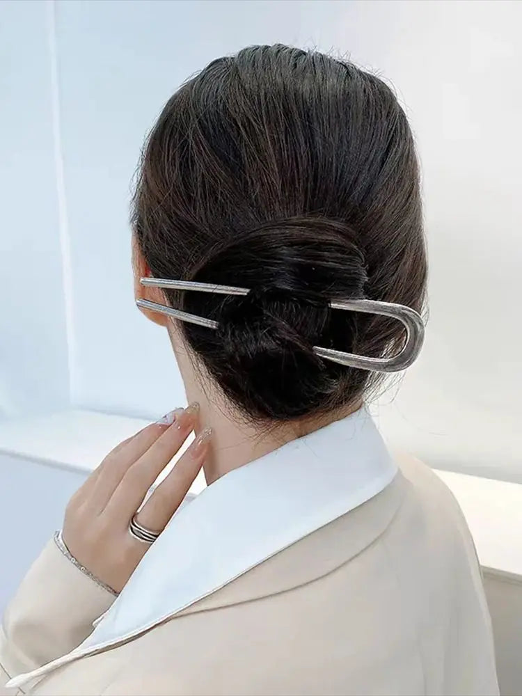 New Simple U Shaped Hairpin Metal Hair Sticks U French Hair Clips Pins Fashionable Hair Jewelry Accessories for Women Wholesale