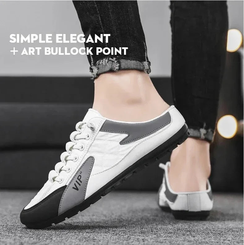 2025 Summer Slippers for Men Trendy Men's Flat Bottom Casual Shoes Soft Sole Support Shoes Men's Sneakers Zapatos De Hombre