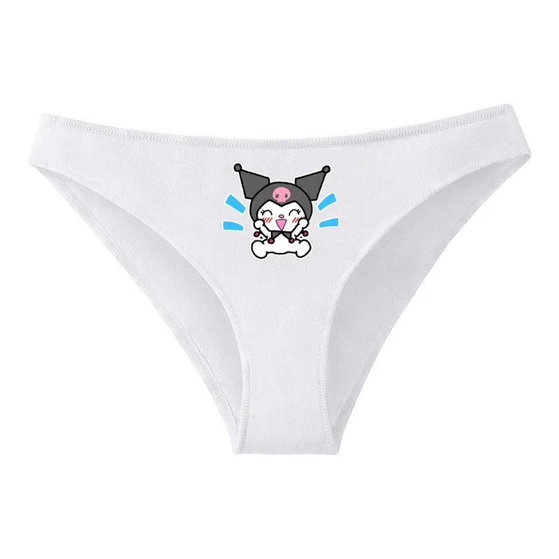Hello Kitty Pure Cotton Triangle Pants Child Kawaii Pattern Underpants Kuromi Black White Daily Clothes Shorts Birthday Gift