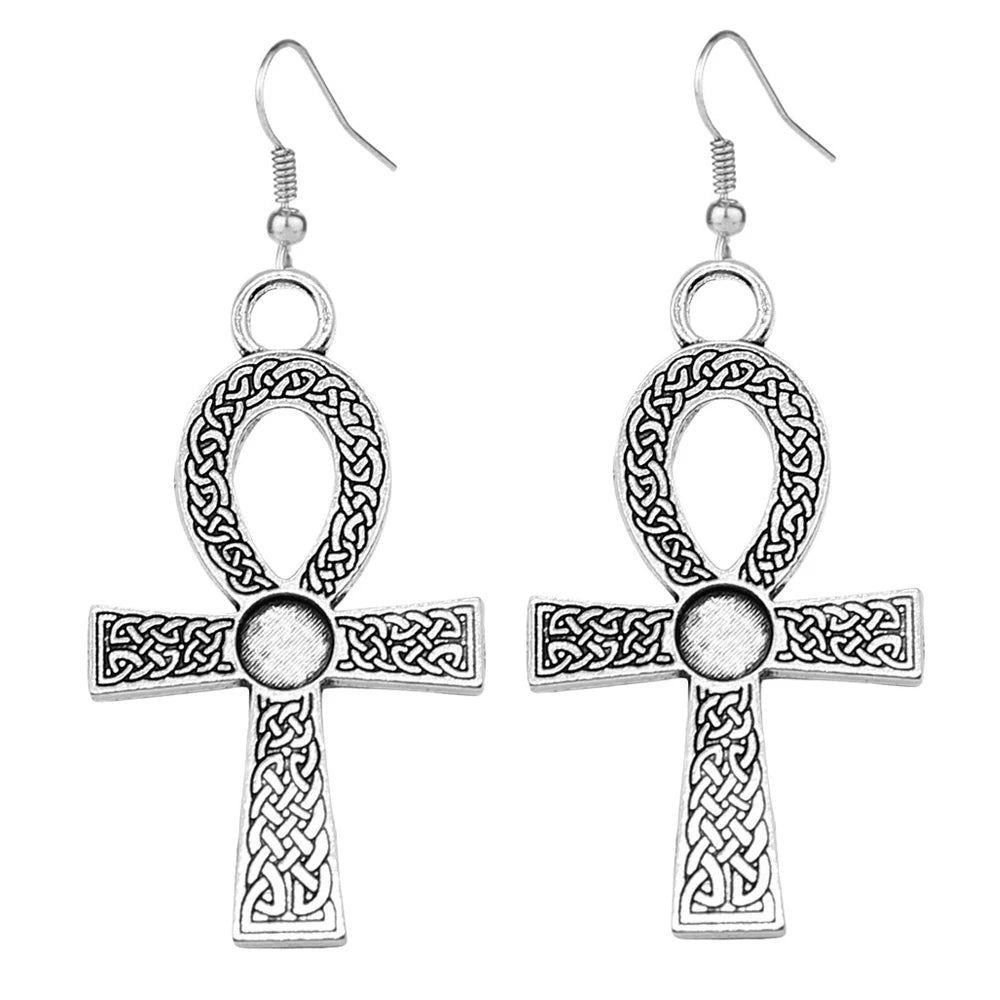 10x5cm Vintage Egyptian Life Big Ankh Cross Pendant Long Chain Necklace Fashion Jewelry Men and Women Accessories Dropshipping