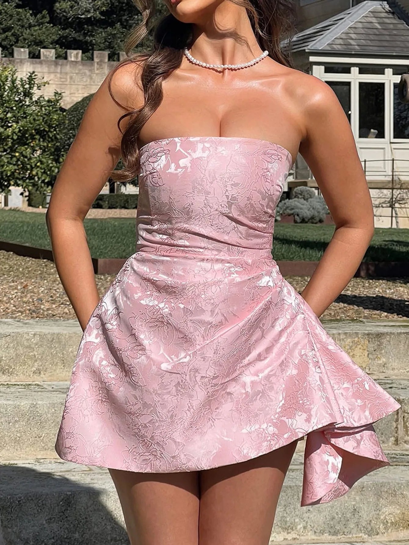 2025 Spring Summer Celebrity Style Strapless Evening Dress Women European American Party Gown Elegant Formal Cocktail Dress