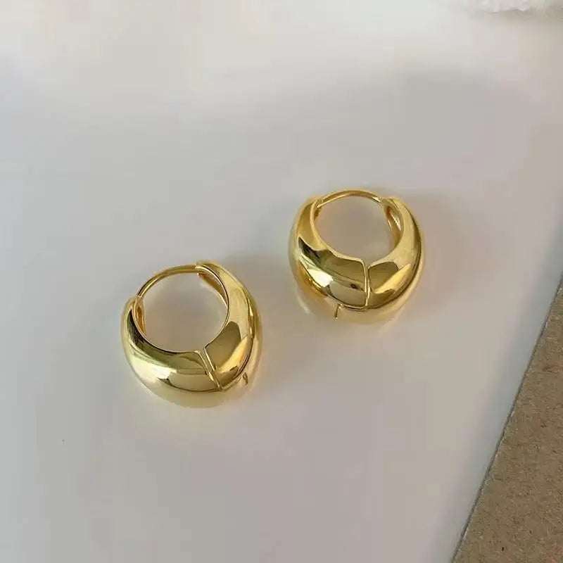 925 Silver Needle Korean Fashion Leaf Flower Earrings For Women Metal Earings Jewelry 2025 Trending Women's Gold Color Earrings