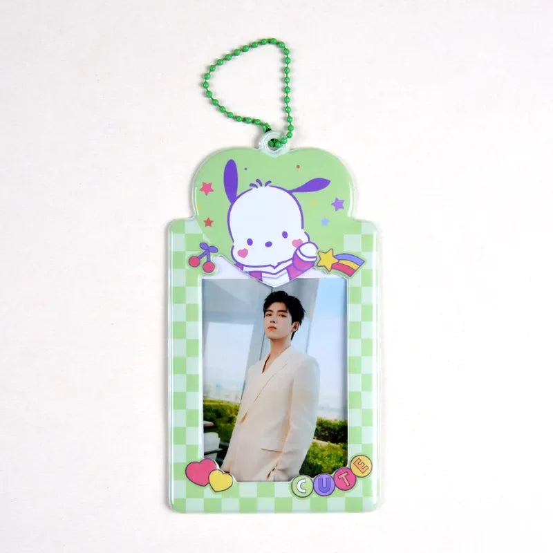 Sanrios Card Bag Cute Anime Figure Cinnamoroll Kuromi Id Bus Card Storage Case Holder Melody Pochacco Students Card Sleeve Gift