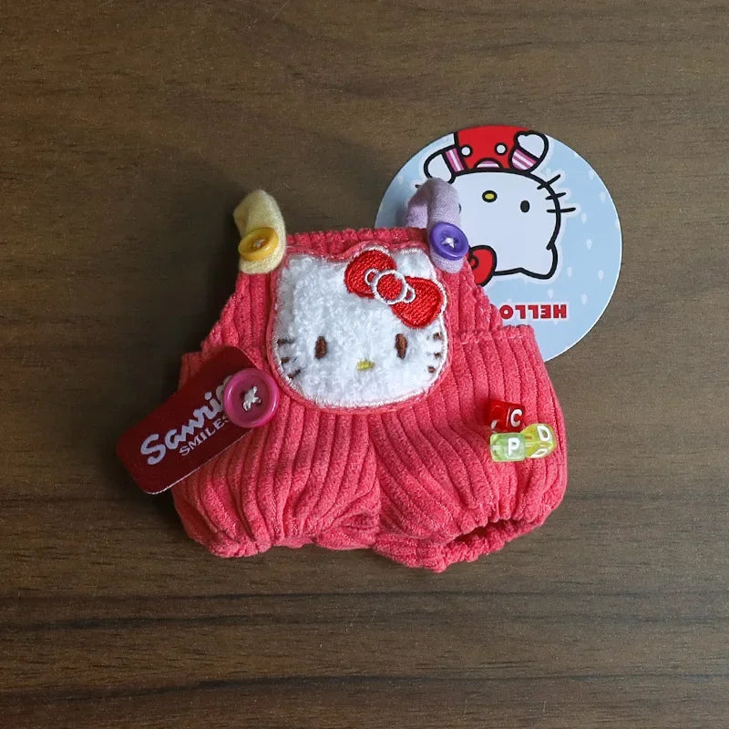 New Hot V1 V2 Labubu Hellokitty Kuromi Clothes Pendant Have A Seat Labubu Clothes Change Cotton Doll Fashion Outfit Accessories