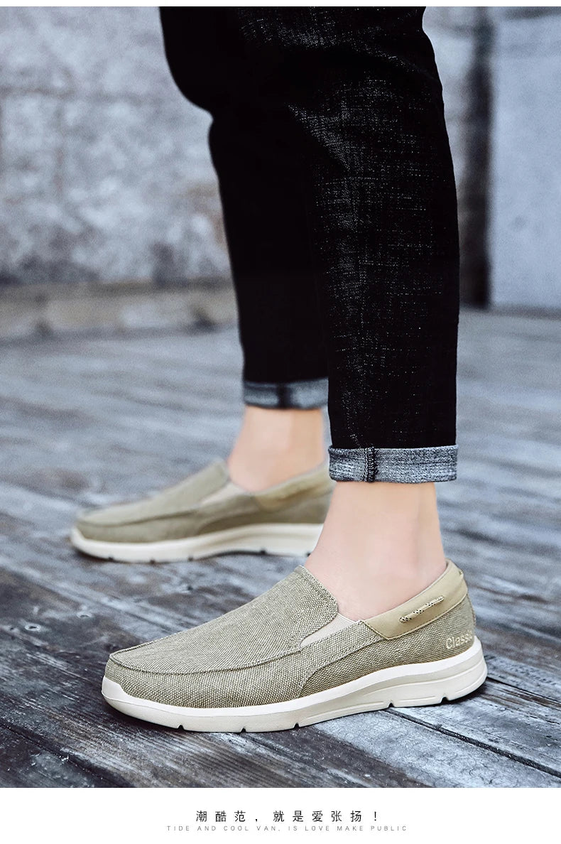 Loafers For Men Shoes Autumu New Men Canvas Shoes Classic Leisure Shoes Comfortable Breathable Sneakers For Men Loafers