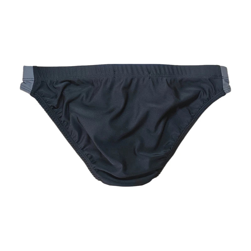 BOYTHOR Men's Swimming Briefs Patchwork Color Contrast Craft Lace-up Beach Swimming Briefs