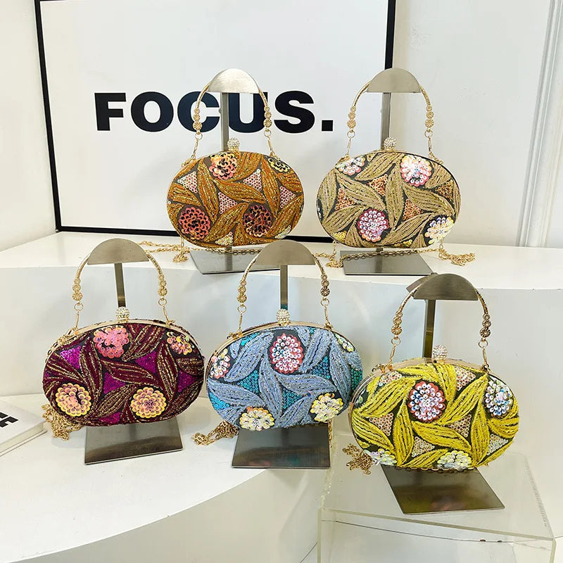 Luxury Gold Clutch Bags for Women 2025 Party Bags Evening Purse Designer Crossbody Bag New in Handbag Ladies hand bag sac femme