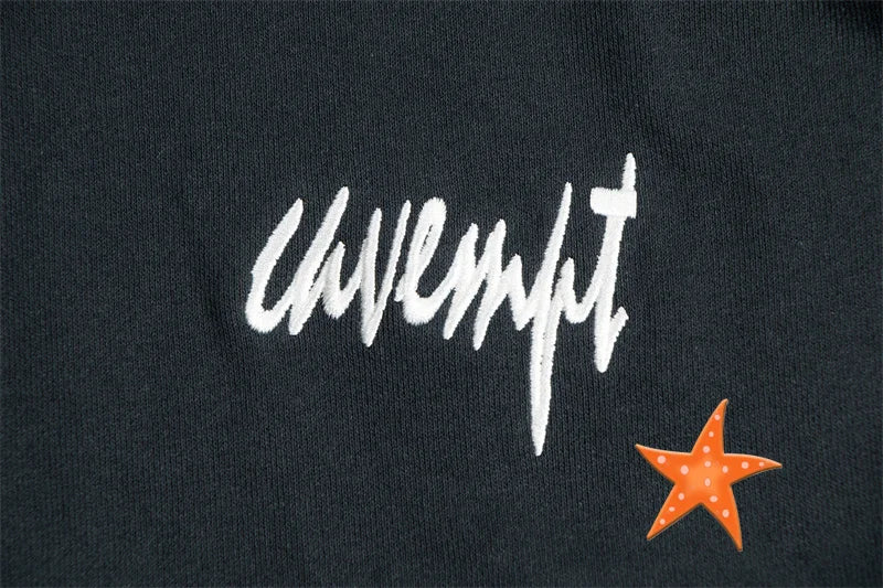 Batik Embroidery Black CAV EMPT Hoodies High Quality CE Retro Pullover Couple Cavempt Hoodie Sweatshirts for Men Women Hooded