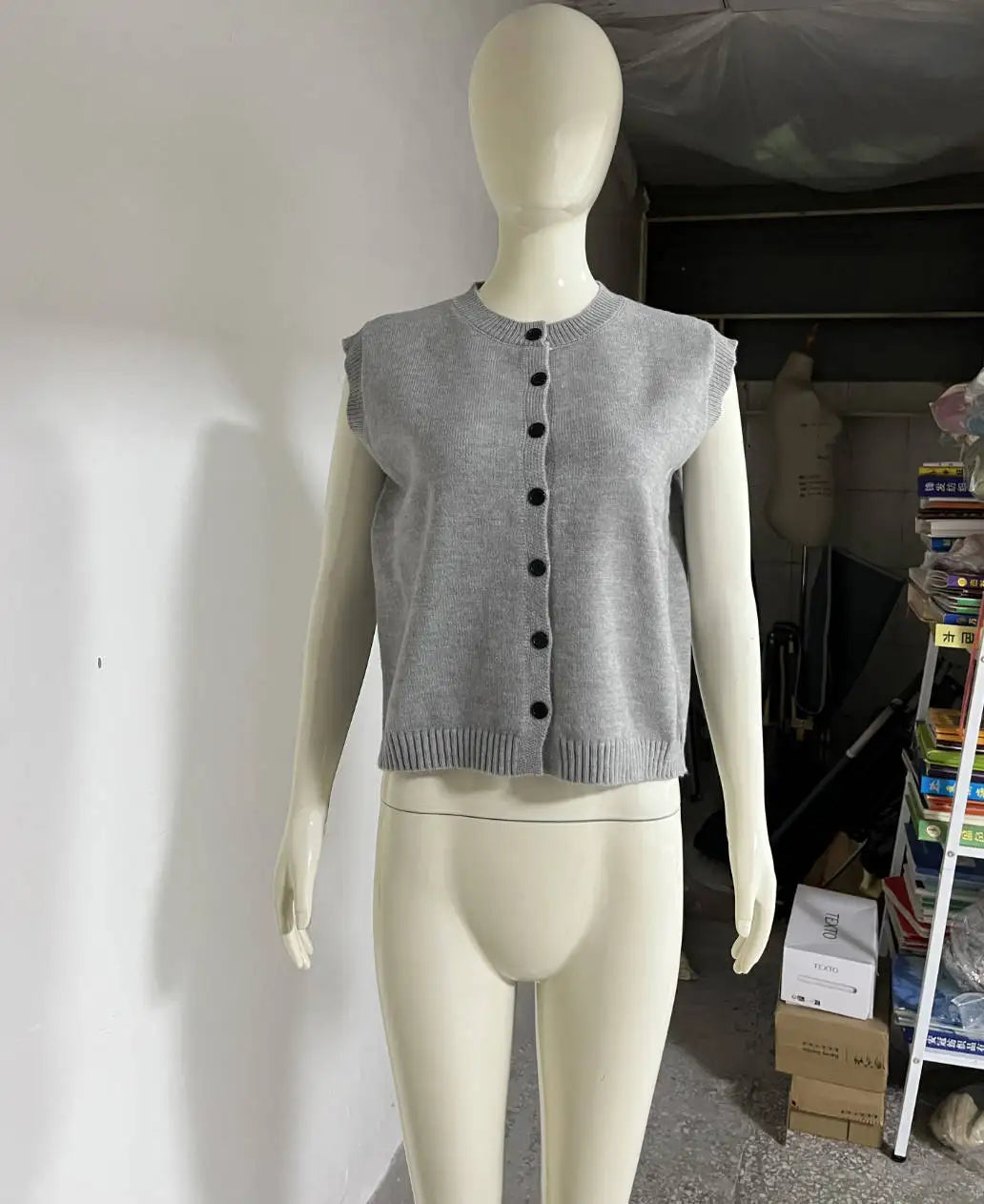 2025 Autumn Fashion Knitted Vests Top For Women Casual Single-Breasted Knitwear Cardigan Tanks Female Solid Sleeveless Sweaters