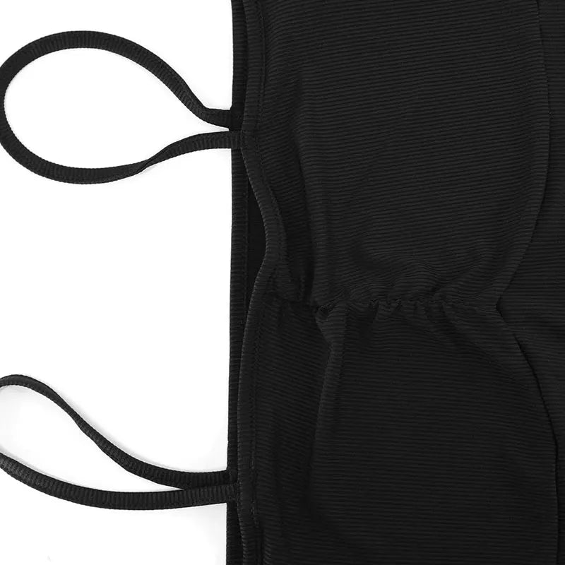 Black Sexy Mini Dresses Women Autumn New Streetwear Fashion Long Sleeves Lace-up Casual Slim Dress Off Shoulder Backless Dresses