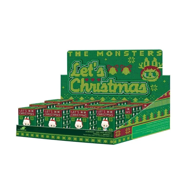 POP MART Labubu The Monsters Let's Christmas Series Mystery Box Guess Bag Toys Doll Cute Anime Figure Desktop Ornaments